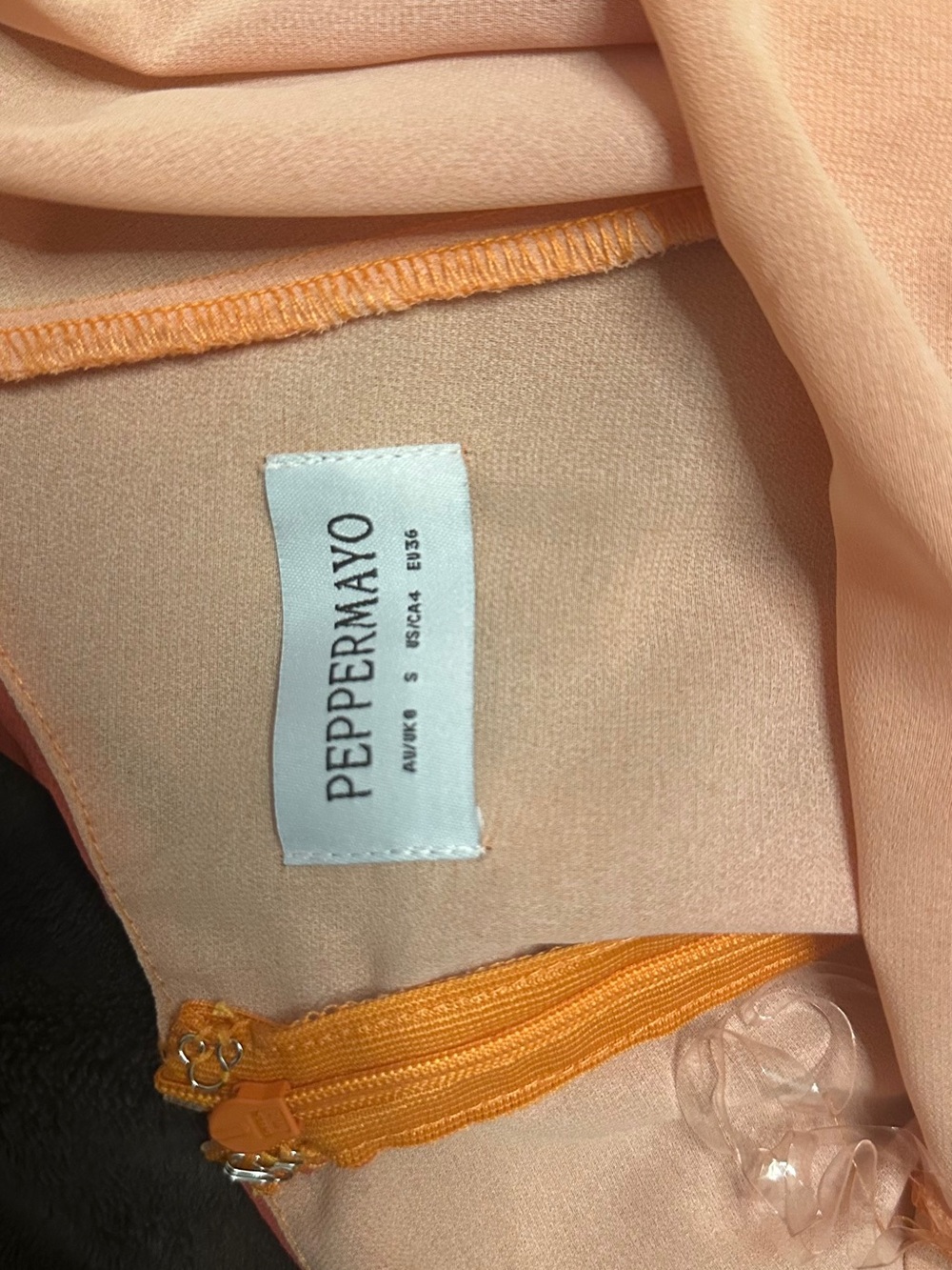 Peppermayo Orange gradient Halter Mini Dress - Picture 4 of 4